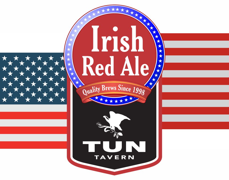 Tun Tavern Beer on Tap Irish Red Ale